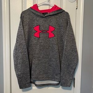 Under Armour Women's Storm Fleece Gray Hoodie Sweatshirt Sz. XL Style 1319399